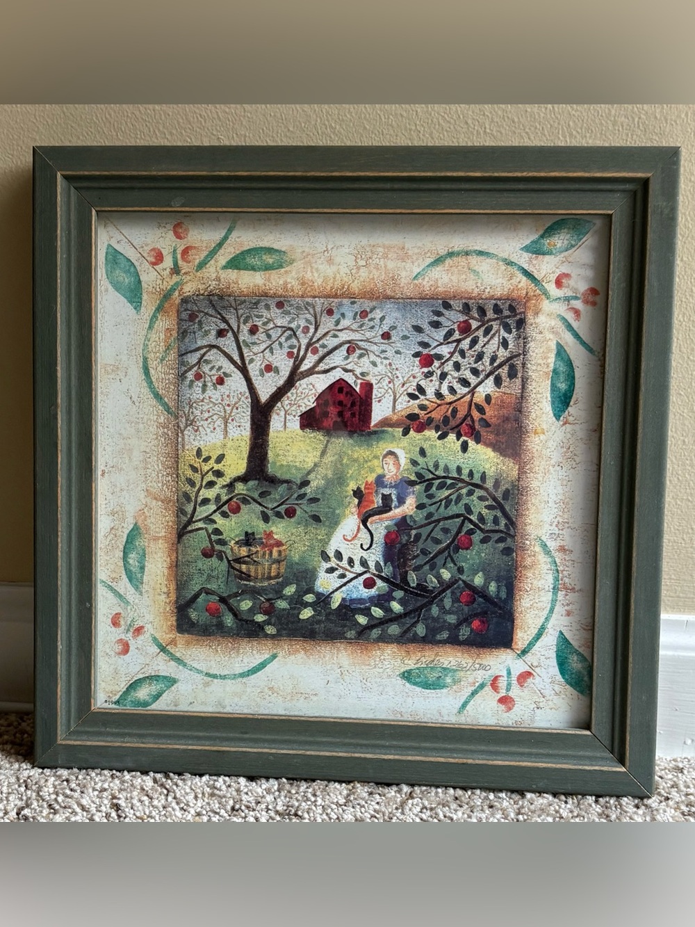 EUC Carol J. Endres Heart of America Signed Numbered Print Folk Art Print